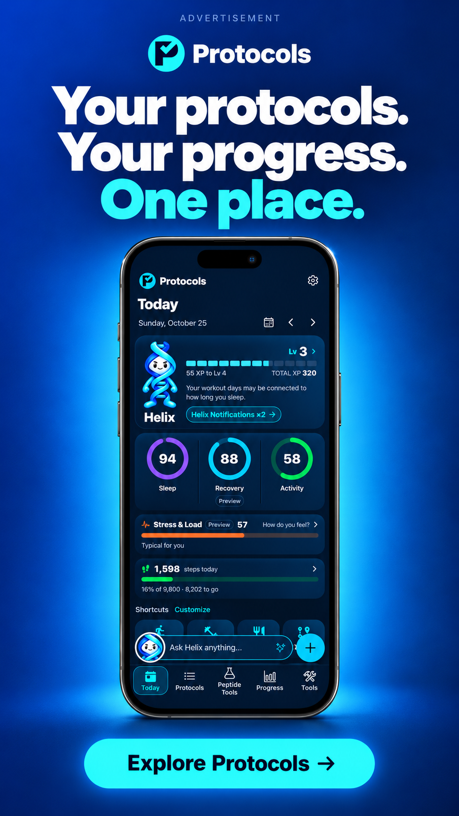 Explore the Protocols tracking app